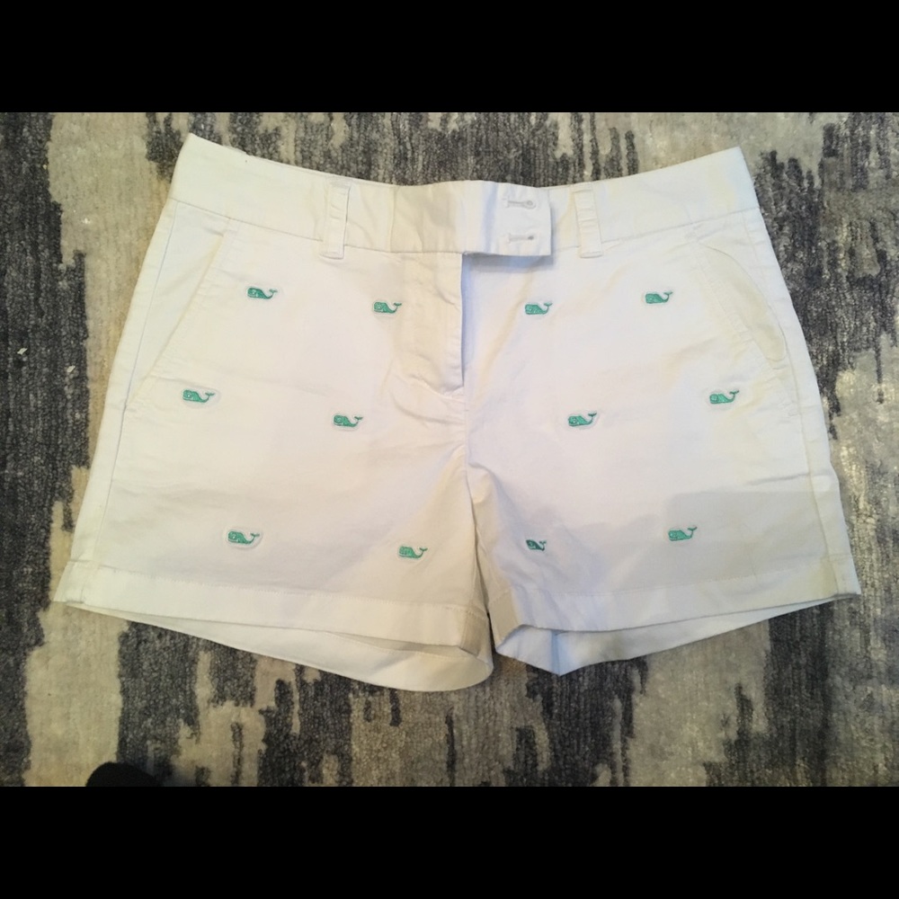 White Vineyard Vines Logo Shorts